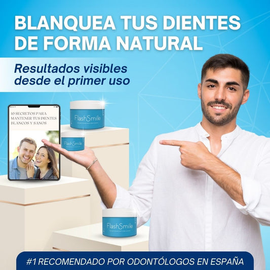 FLASH SMILE | Polvo Blanqueador Instantáneo Para Dientes