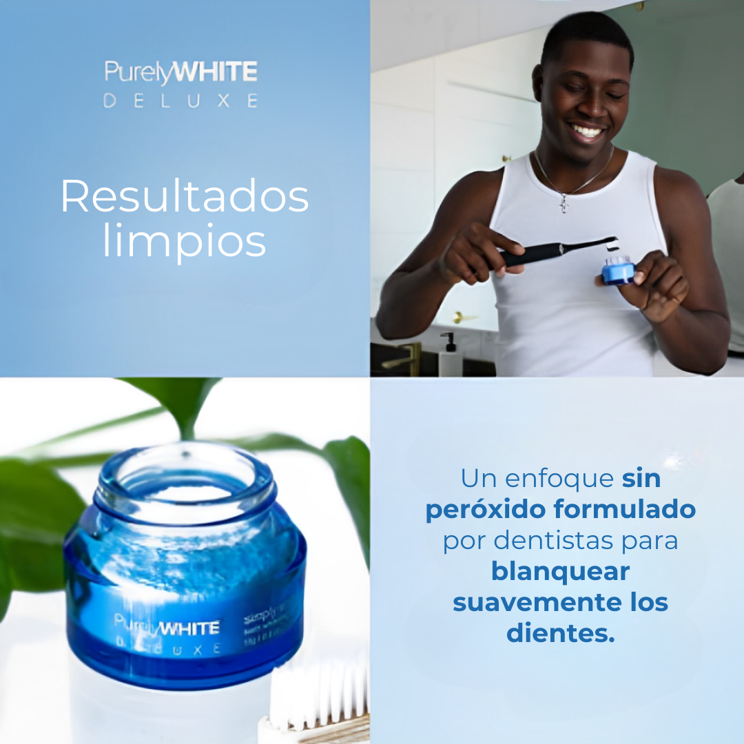 PURELY WHITE | Polvo Blanqueador Instantáneo Para Dientes